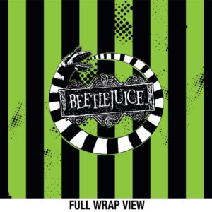 Beetlejuice OFFICIAL Beetle Worm 24 oz Insulated Canteen Water Bottle, Leak Resistant, Vacuum Insulated Stainless Steel with Loop Cap, Black