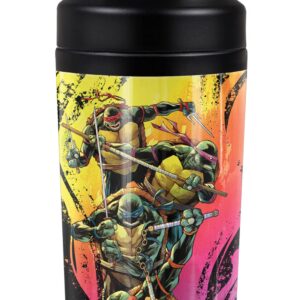 Teenage Mutant Ninja Turtles TMNT OFFICIAL Gradient Group Splash 18 oz Insulated Water Bottle, Leak Resistant, Vacuum Insulated Stainless Steel with 2-in-1 Loop Cap