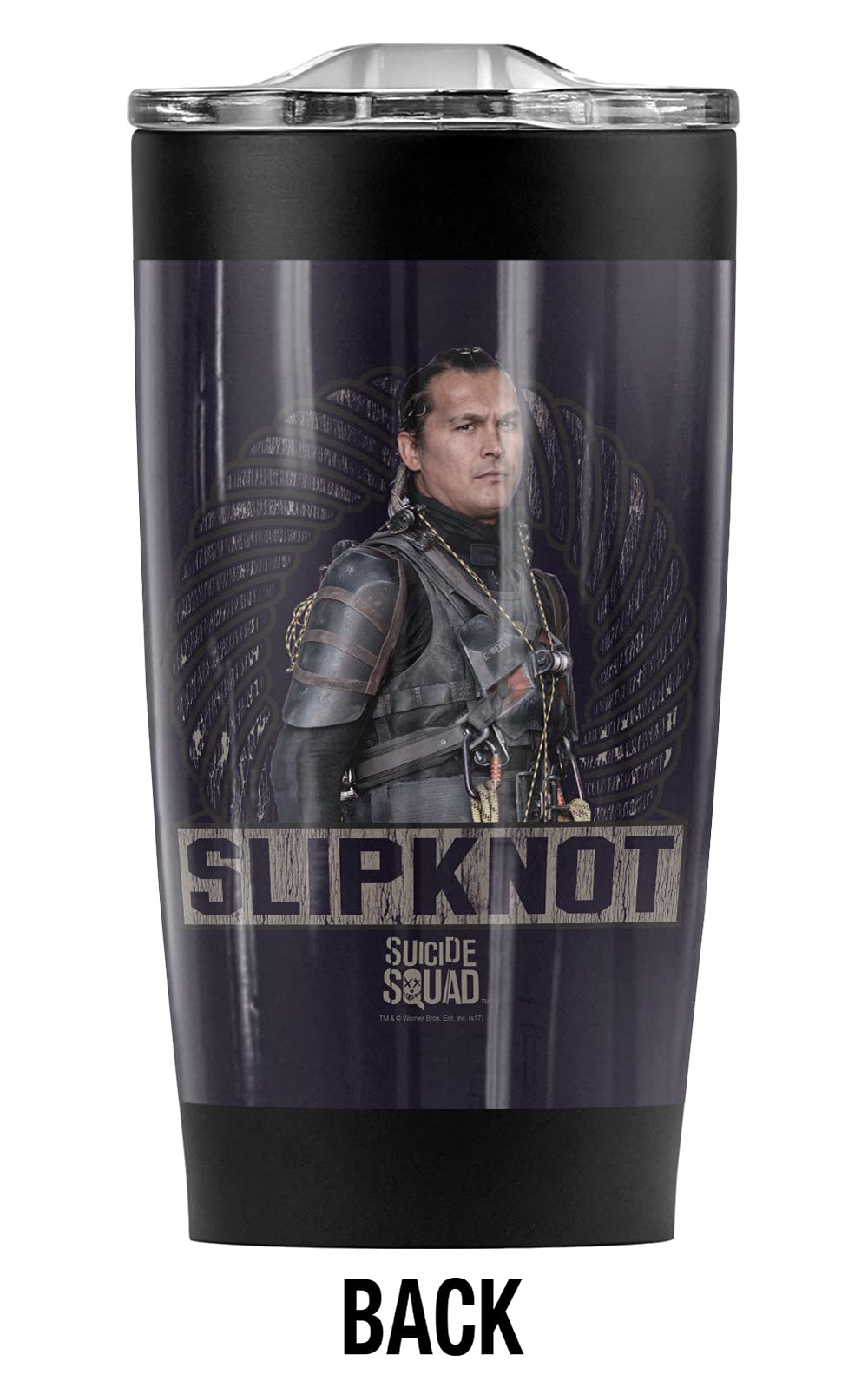 Logovision Suicide Squad Slipknot Rope Stainless Steel Tumbler 20 oz Coffee Travel Mug/Cup, Vacuum Insulated & Double Wall with Leakproof Sliding Lid | Great for Hot Drinks and Cold Beverages