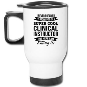 shirt luv clinical instructor travel mug - appreciation gifts 14 oz mug men women thank you white