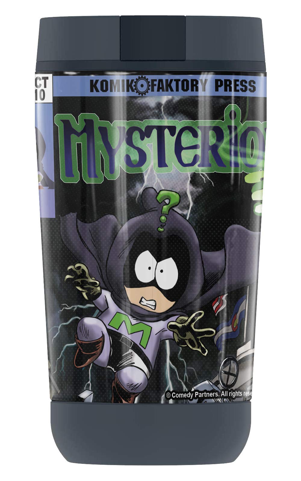 THERMOS South Park Mysterion Comic GUARDIAN COLLECTION Stainless Steel Travel Tumbler, Vacuum insulated & Double Wall, 12 oz.