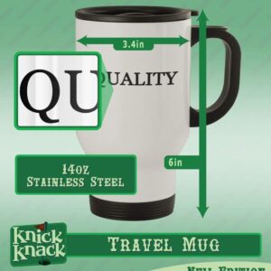 Knick Knack Gifts #trammeler - 14oz Stainless Steel Travel Mug, Silver