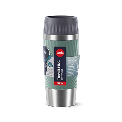 EMSA Easy Twist N2011700 Travel Mug 360 ml Petrol Blue