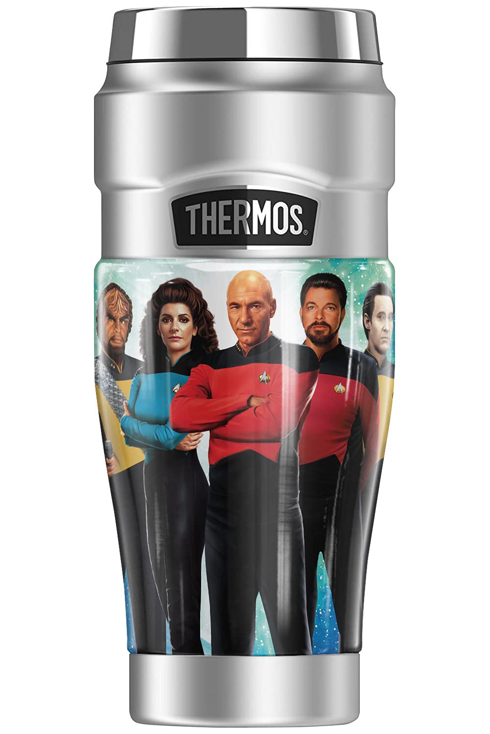 THERMOS Star Trek Next Generation Crew STAINLESS KING Stainless Steel ...