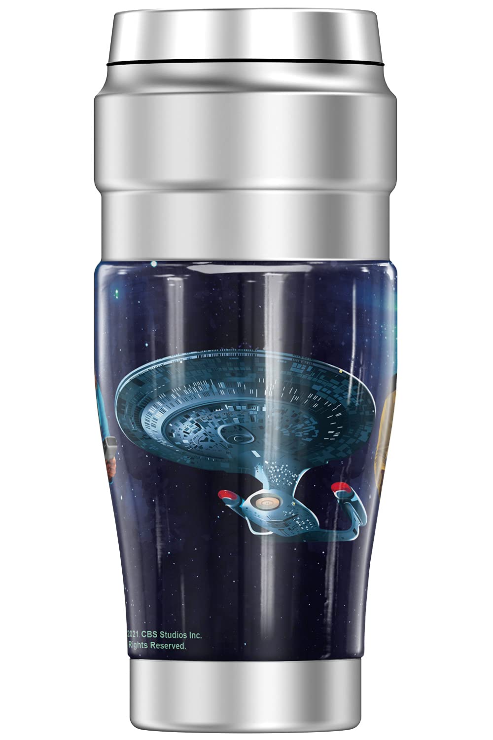 THERMOS Star Trek Next Generation Crew STAINLESS KING Stainless Steel Travel Tumbler, Vacuum insulated & Double Wall, 16oz