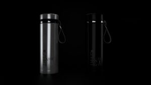 smartlifeca - smart thermos large water bottle, lcd temperature display, 32 oz stainless steel, tea infuser, coffee leak proof, vacuum insulated metal outdoor sports (silver) (sma-bot-v1)