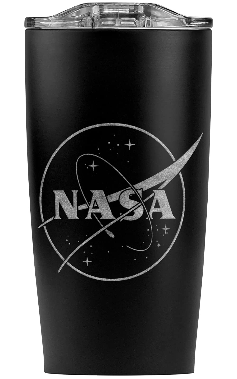 NASA One Color Meatball Logo Stainless Steel Tumbler 20 oz Coffee Travel Mug/Cup, Vacuum Insulated & Double Wall with Leakproof Sliding Lid