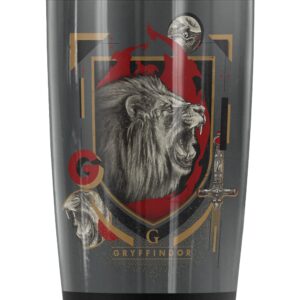 Harry Potter Gryffindor Magicial Mischief Level Up Crest Stainless Steel 20 oz Travel Tumbler, Vacuum Insulated & Double Wall Leakproof Sliding Lid