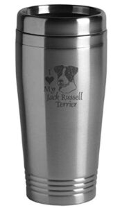 16 oz stainless steel insulated tumbler - i love my jack russel terrier