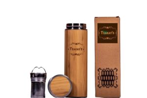 teakays bamboo tumbler with tea infuser