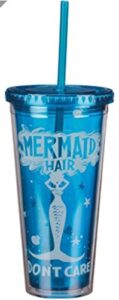 mermaid hair don't care travel cup primitives by kathy