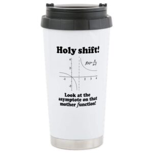 cafepress holy shift math functio stainless steel travel mug stainless steel travel mug, insulated 20 oz. coffee tumbler