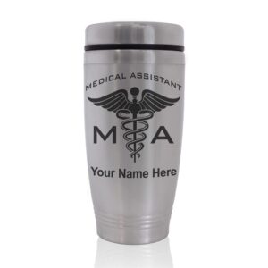 SkunkWerkz Commuter Travel Mug, MA Medical Assistant, Personalized Engraving Included