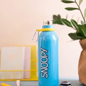 Grupo Erik Snoopy Metal Hot&Cold Bottle 500ml - 17 oz | Snoopy Gifts | Hot And Cold Water Bottle | 500ml Water Bottle | Water Bottle Metal | Cute Water Bottle