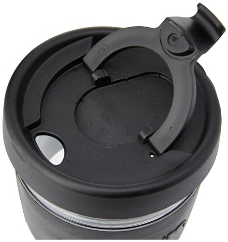 BODUM JOYCUP Travel Mug, double wall, 0.3 l, black band, Plastic