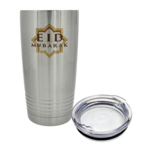 ThisWear Happy Ramadan Mubarak Decorations Eid Mubarak Have a Blessed Ramadan Eid 2 Pack 20oz Stainless Steel Insulated Tumbler Set With Lid