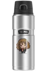 harry potter cute chibi hermione, thermos stainless king stainless steel drink bottle, vacuum insulated & double wall, 24oz