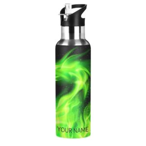 chifigno green fire dragon personalized water bottle vacuum insulated stainless steel keeps liquids hot or cold customized cup
