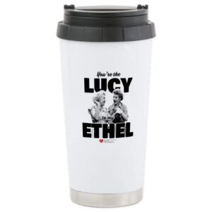 cafepress lucy to my ethel 16 oz stainless steel travel mug stainless steel travel mug, insulated 20 oz. coffee tumbler
