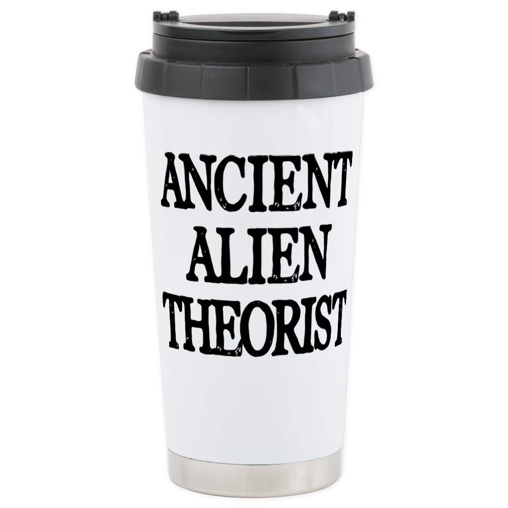 CafePress Ancient Alien The 16 Oz Stainless Steel Travel Mug Stainless Steel Travel Mug, Insulated 20 oz. Coffee Tumbler