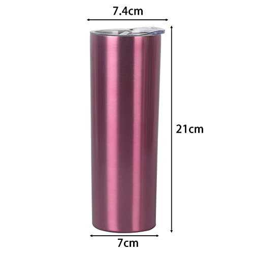 600ml Colorful Stainless Steel Thermos Vacuum Insulated Water Bottle with Leakproof Lid Reusable Stainless Steel Water Bottles Sports Water Bottles Coffee Cup Keep Cold and Hot for 24 Hours Type 16