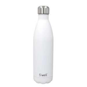 s'well stainless steel reusable water bottle, 750ml, moonstone, triple-insulated and leak-proof drinking bottle for hot and cold beverages up to 48h cold/24h hot