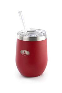 gsi outdoors glacier stainless tumbler | lightweight double-wall vacuum insulated tumbler with straw for camping, bbq, cocktails