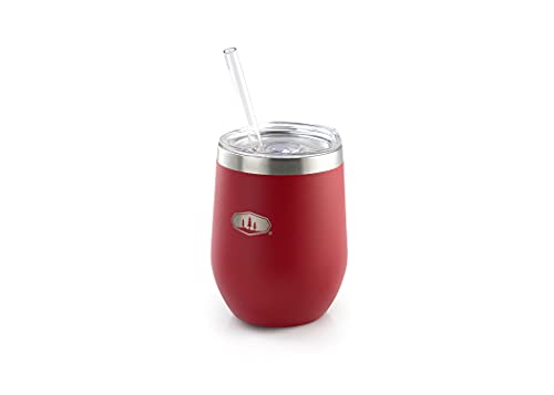 GSI Outdoors Glacier Stainless Tumbler | Lightweight Double-Wall Vacuum Insulated Tumbler with Straw for Camping, BBQ, Cocktails