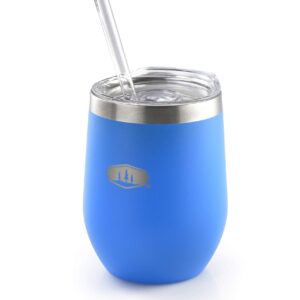 GSI Outdoors Glacier Stainless Tumbler | Lightweight Double-Wall Vacuum Insulated Tumbler with Straw for Camping, BBQ, Cocktails