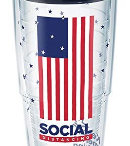 Tervis Social Distancing USA Insulated Tumbler 24oz Clear