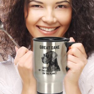 Funny Great Dane Lover Cup - Dog Of Coolest People On Planet - 14oz Coffee, Tea Travel Mug