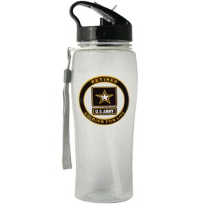 us army soldier for life retired water bottle