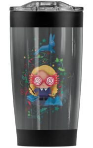 harry potter luna lovegood chibi stainless steel tumbler 20 oz coffee travel mug/cup, vacuum insulated & double wall with leakproof sliding lid | great for hot drinks and cold beverages
