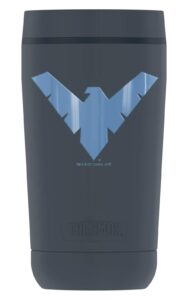 thermos batman nightwing logo, guardian collection stainless steel travel tumbler, vacuum insulated & double wall, 12oz