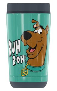 thermos scooby-doo ruh roh face, guardian collection stainless steel travel tumbler, vacuum insulated & double wall, 12oz