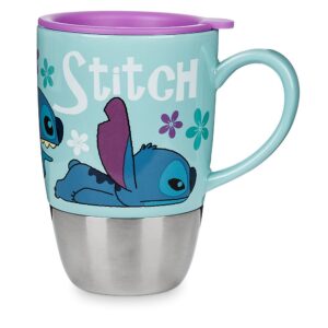 disney stitch ceramic top travel mug