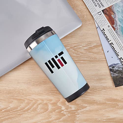 Lujzwop Massachusetts Institute Of Technology Logo Coffee Mug,Stainless Steel Double Vacuum Insulated Tumbler,Coffee Travel Mug Spill Proof With Lid,Suitable For Hot,Cold Coffee,Tea,Beer