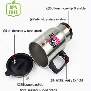 Great Gift Nurses Can't Fix Stupid, But We Can Sedate It Mugs - 14 Oz 100% Stainless Steel Material Travel Mugs