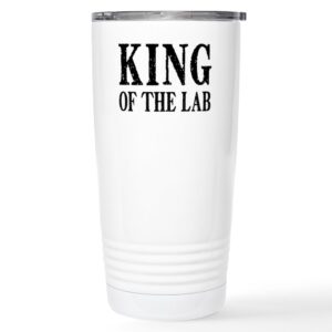 cafepress king of the lab stainless steel travel mug stainless steel travel mug, insulated 20 oz. coffee tumbler