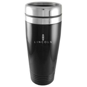 au-tomotive gold inc. stainless steel vacuum travel mug for lincoln black - tm150.lin.blk-1