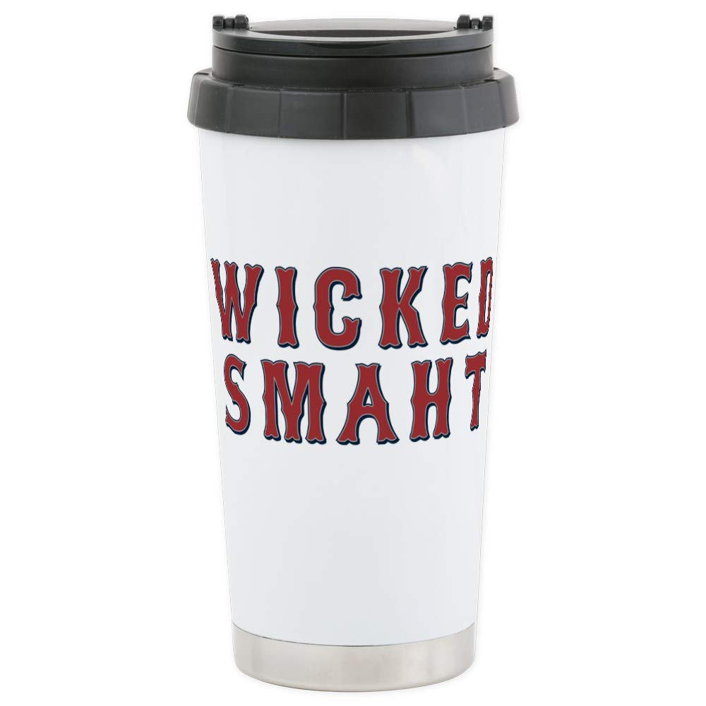 CafePress Wicked Smaht 16 Oz Stainless Steel Travel Mug Stainless Steel Travel Mug, Insulated 20 oz. Coffee Tumbler