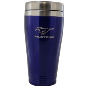 Au-TOMOTIVE GOLD Stainless Steel Travel Mug for Ford Mustang (Blue)