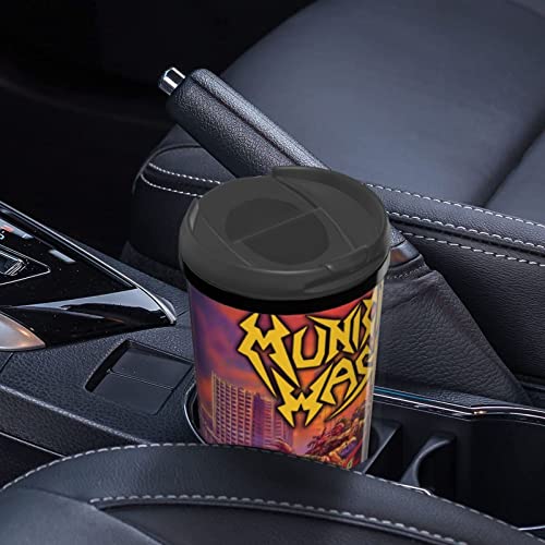 LOREBUTY Municipal Band Waste Coffee Mug With Lids 12oz Insulated Car Mugs Double Wall Vacuum Reusable Travel Coffee Tumbler For Hot/Ice Drinks Coffee Teas