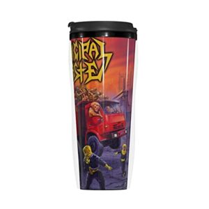 LOREBUTY Municipal Band Waste Coffee Mug With Lids 12oz Insulated Car Mugs Double Wall Vacuum Reusable Travel Coffee Tumbler For Hot/Ice Drinks Coffee Teas