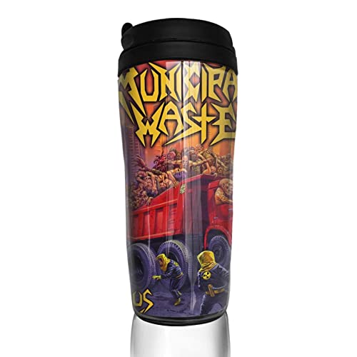 LOREBUTY Municipal Band Waste Coffee Mug With Lids 12oz Insulated Car Mugs Double Wall Vacuum Reusable Travel Coffee Tumbler For Hot/Ice Drinks Coffee Teas