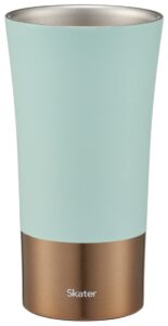 skater stb3n-a stainless steel tumbler, hot and cold retention, 10.1 fl oz (300 ml), pale tone, aqua