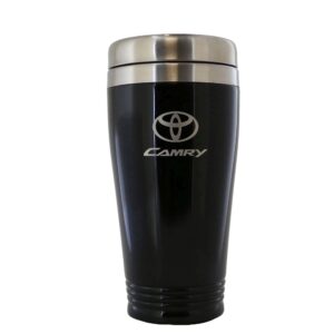 au-tomotive gold stainless steel travel mug for toyota camry (black)