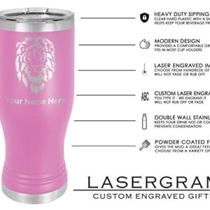 LaserGram 14oz Vacuum Insulated Pilsner Mug, Podiatry, Personalized Engraving Included (Light Purple)