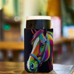 2 PCS Colorful Horse Art Can Cooler Party Gift Beer Drink Coolers Coolies