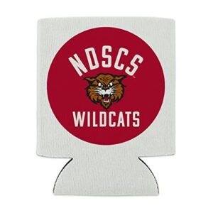 North Dakota State College of Science Wildcats Logo Can Cooler - Drink Sleeve Hugger Collapsible Insulator - Beverage Insulated Holder